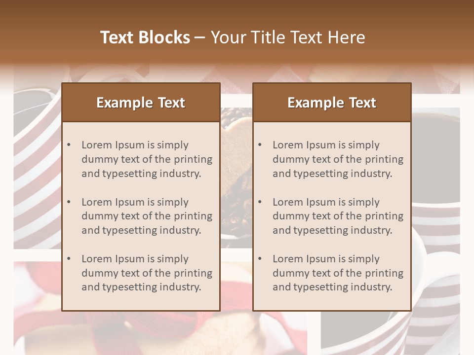 Mocha Dark Heart PowerPoint Template