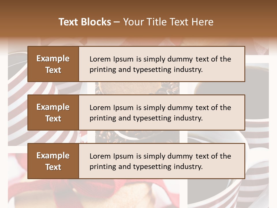Mocha Dark Heart PowerPoint Template