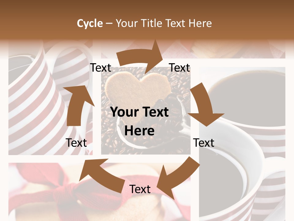 Mocha Dark Heart PowerPoint Template