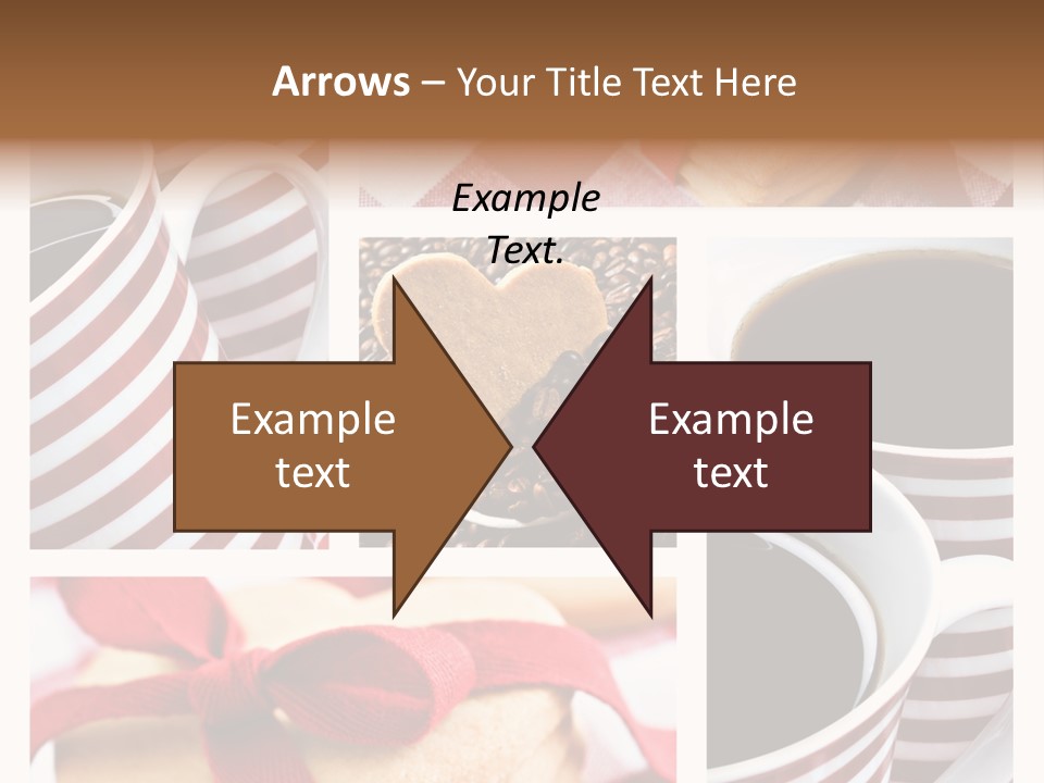 Mocha Dark Heart PowerPoint Template