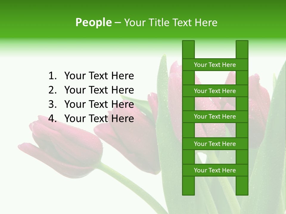 Cheerful Stem White PowerPoint Template