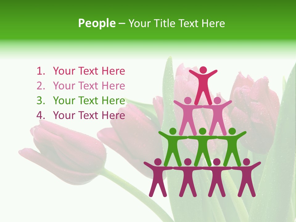 Cheerful Stem White PowerPoint Template