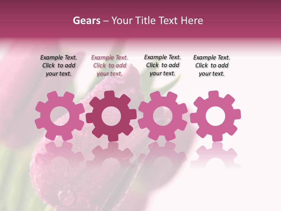 Space Pretty Garden PowerPoint Template