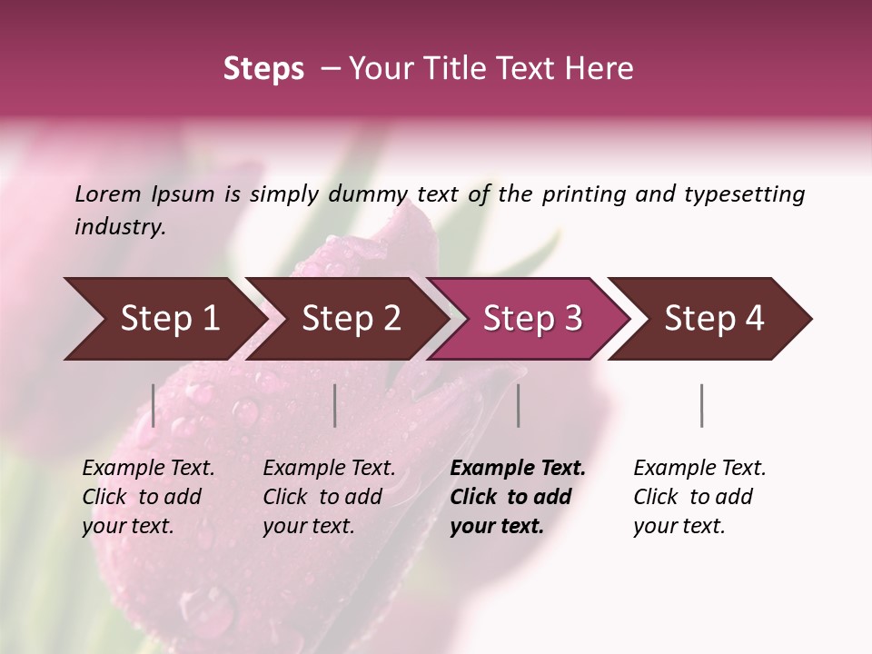 Space Pretty Garden PowerPoint Template