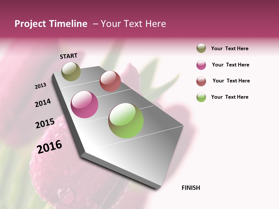 Space Pretty Garden PowerPoint Template