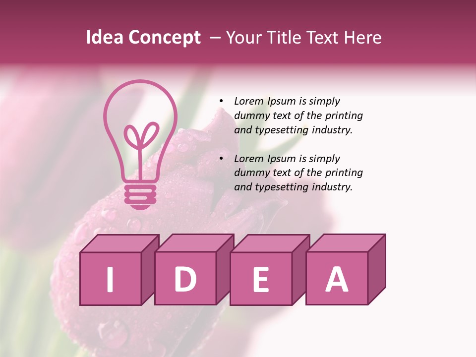 Space Pretty Garden PowerPoint Template