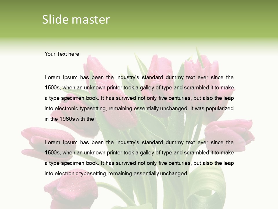 Bloom Stalk Present PowerPoint Template