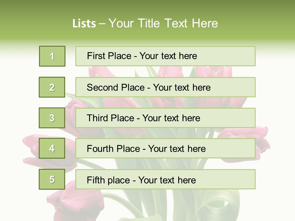 Bloom Stalk Present PowerPoint Template