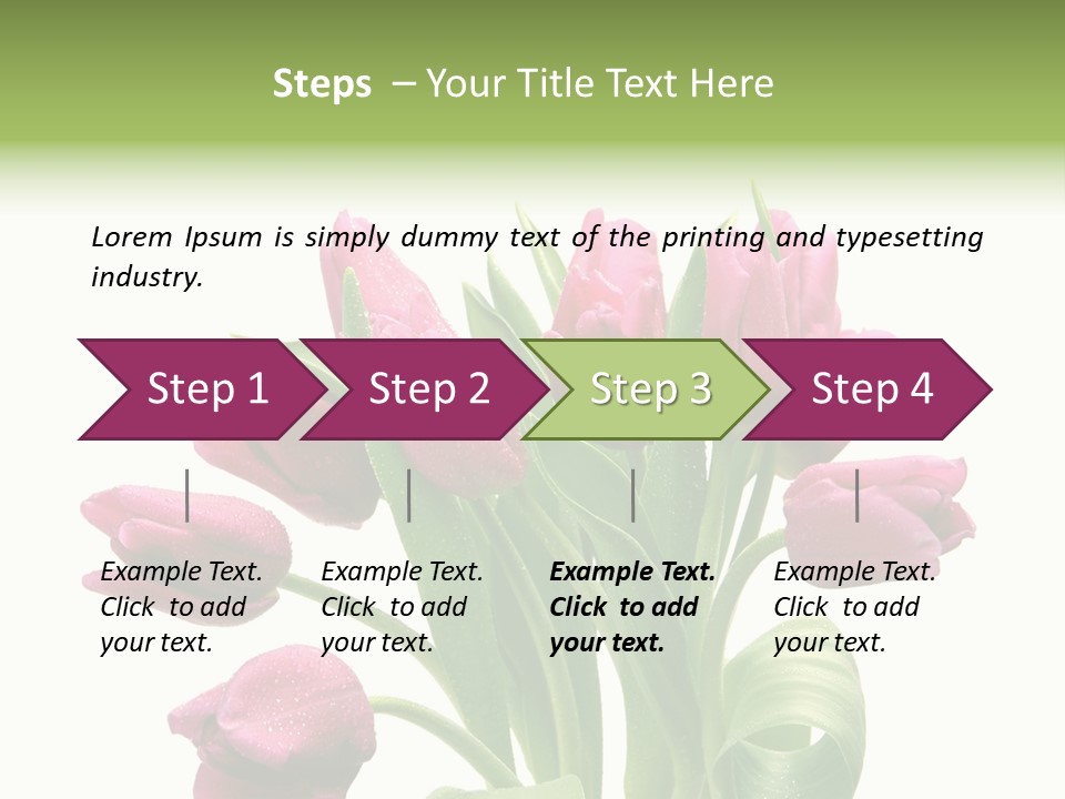 Bloom Stalk Present PowerPoint Template