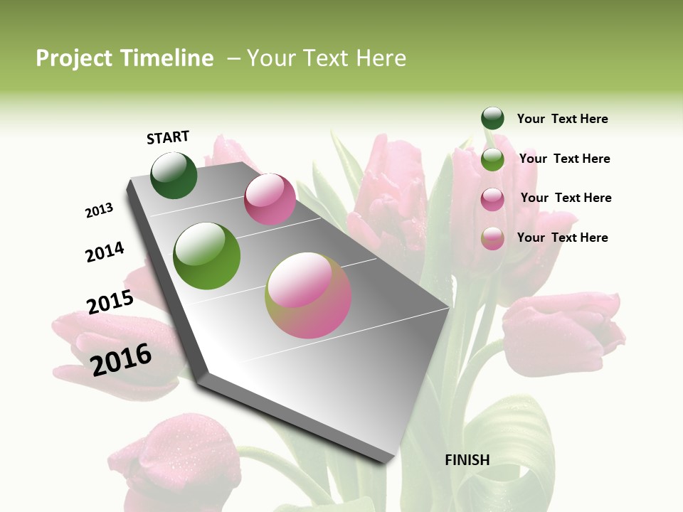 Bloom Stalk Present PowerPoint Template