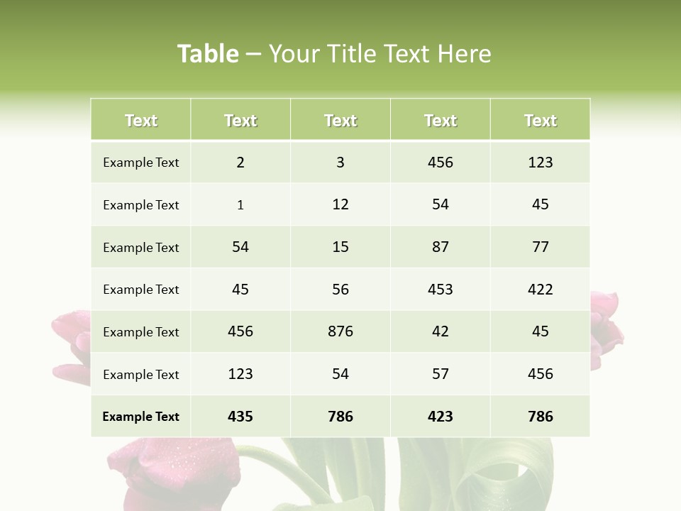 Bloom Stalk Present PowerPoint Template