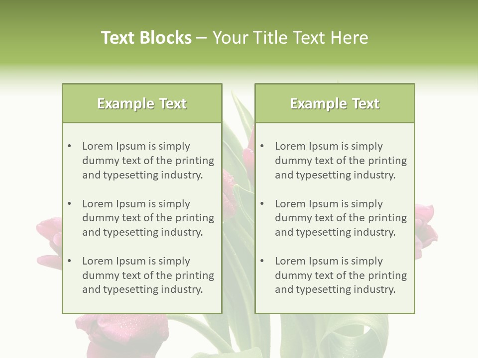 Bloom Stalk Present PowerPoint Template