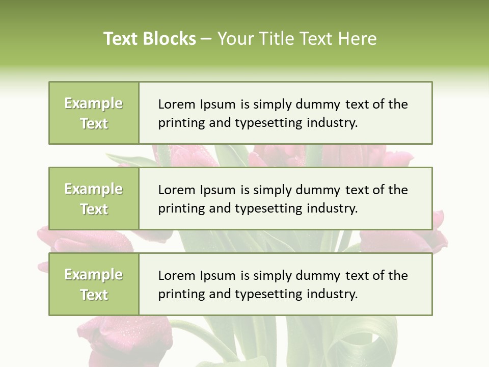 Bloom Stalk Present PowerPoint Template