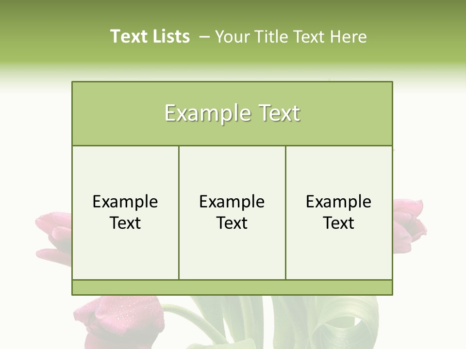 Bloom Stalk Present PowerPoint Template