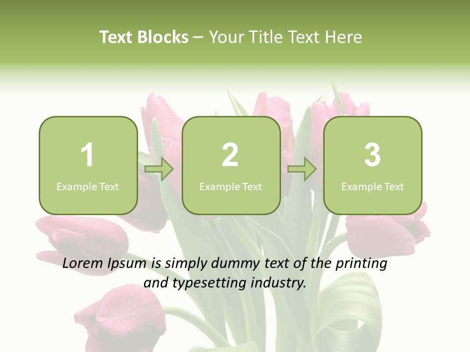 Bloom Stalk Present PowerPoint Template