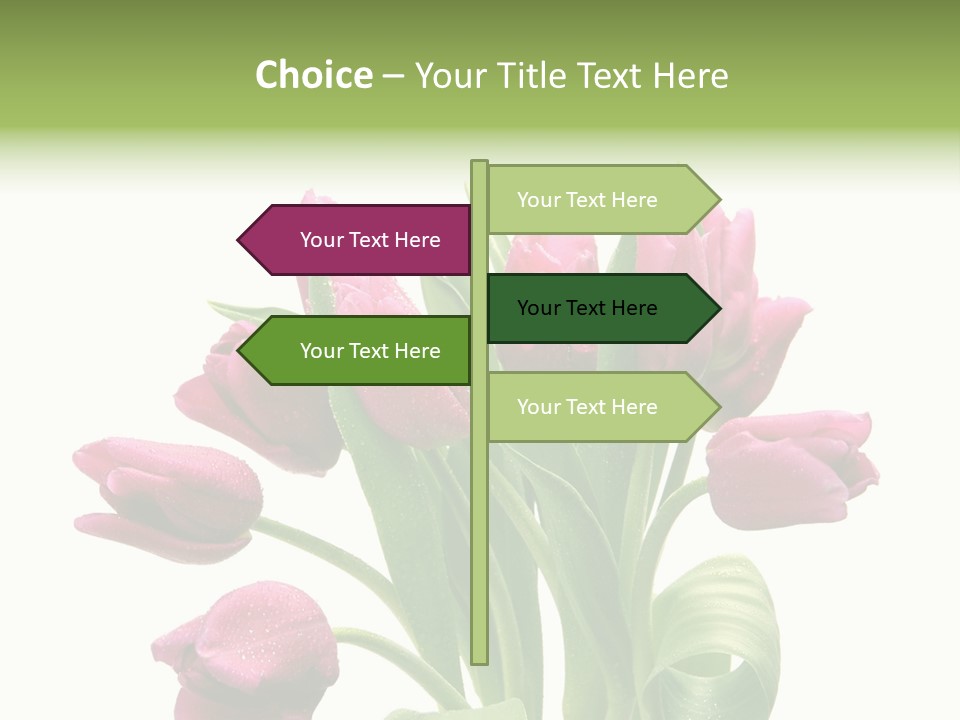 Bloom Stalk Present PowerPoint Template