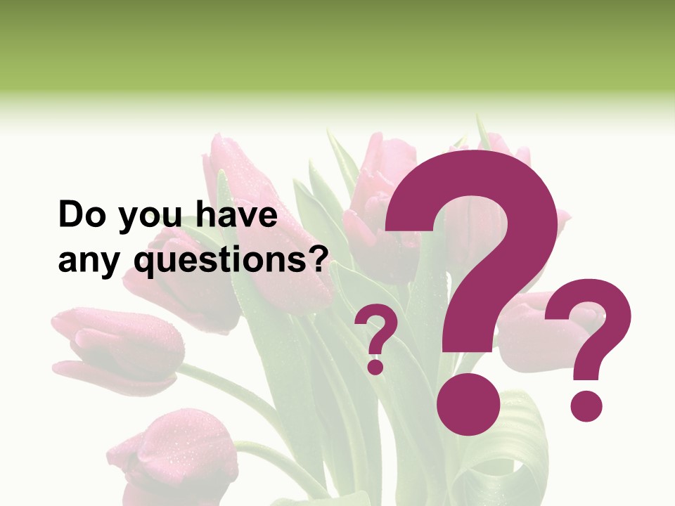 Bloom Stalk Present PowerPoint Template