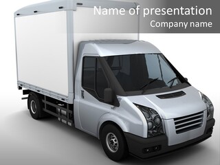 Auto Trailer Render PowerPoint Template