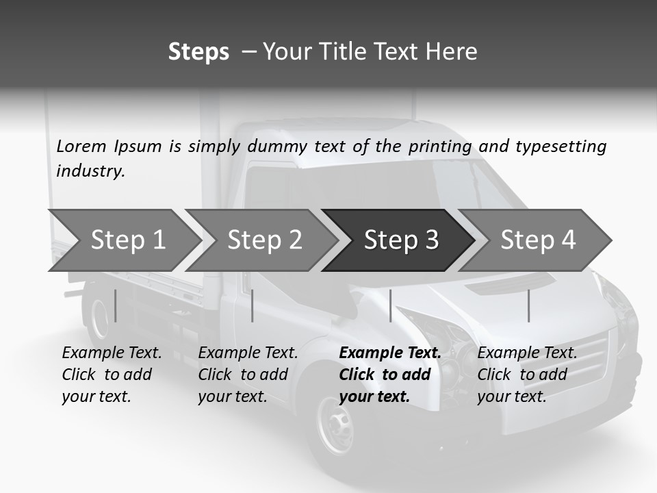 Auto Trailer Render PowerPoint Template