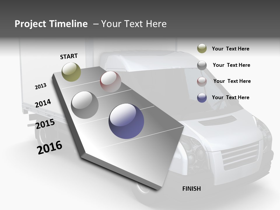 Auto Trailer Render PowerPoint Template