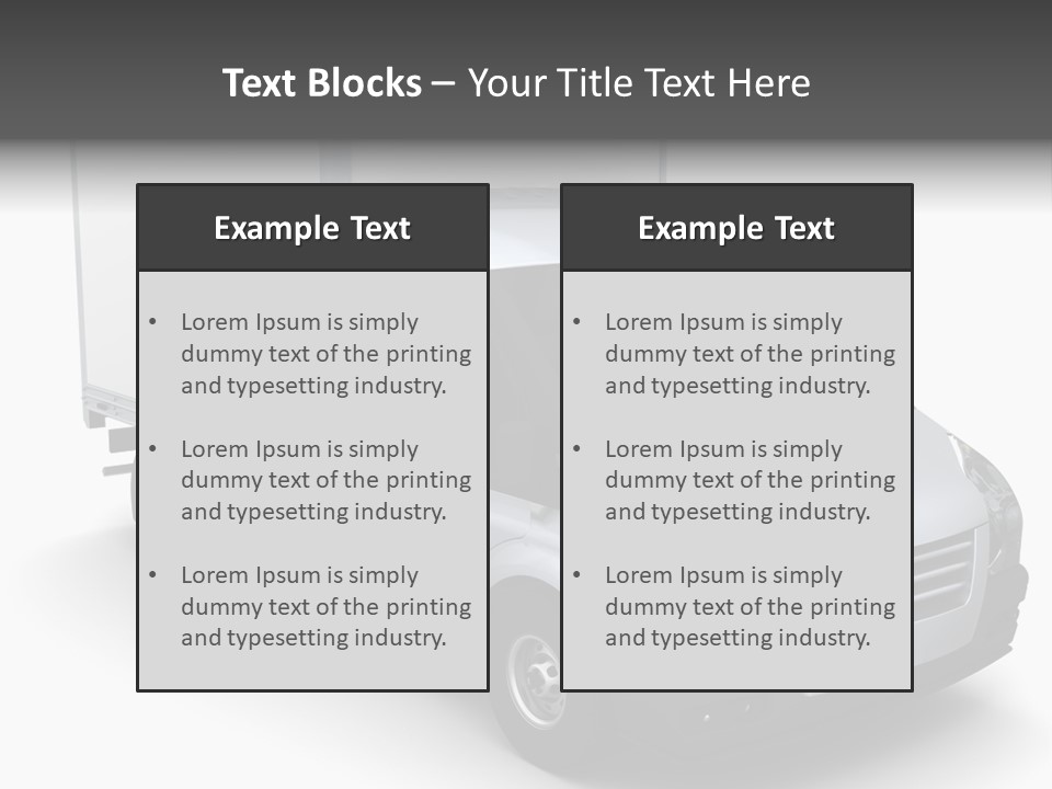 Auto Trailer Render PowerPoint Template