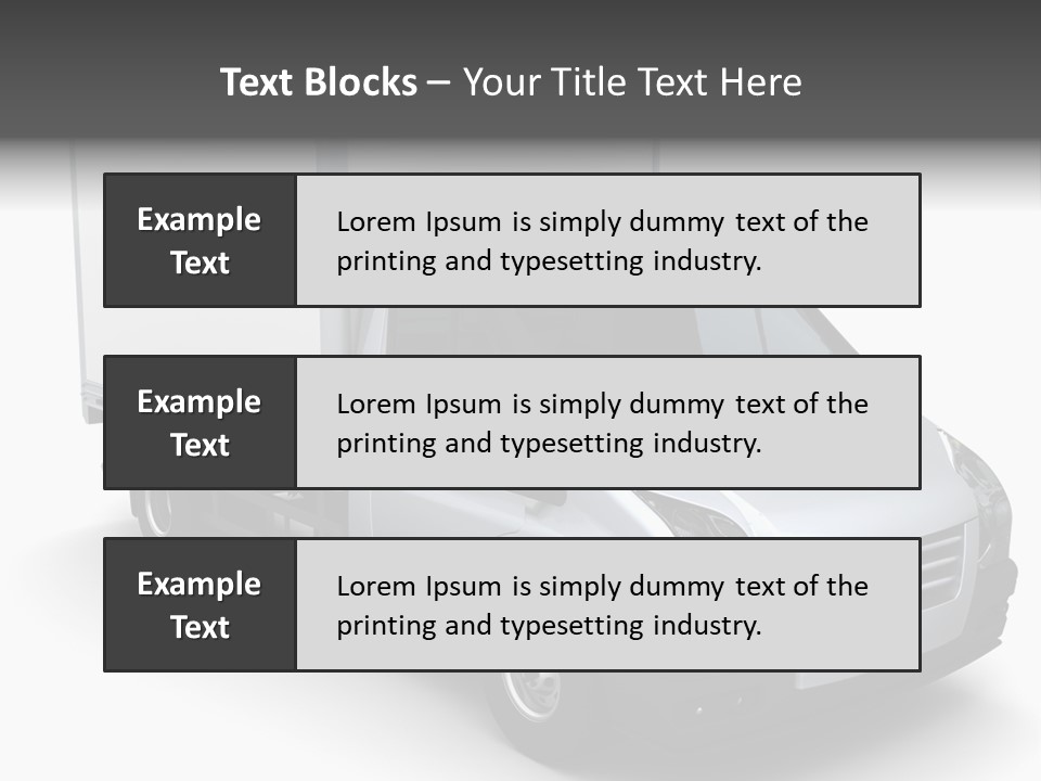 Auto Trailer Render PowerPoint Template