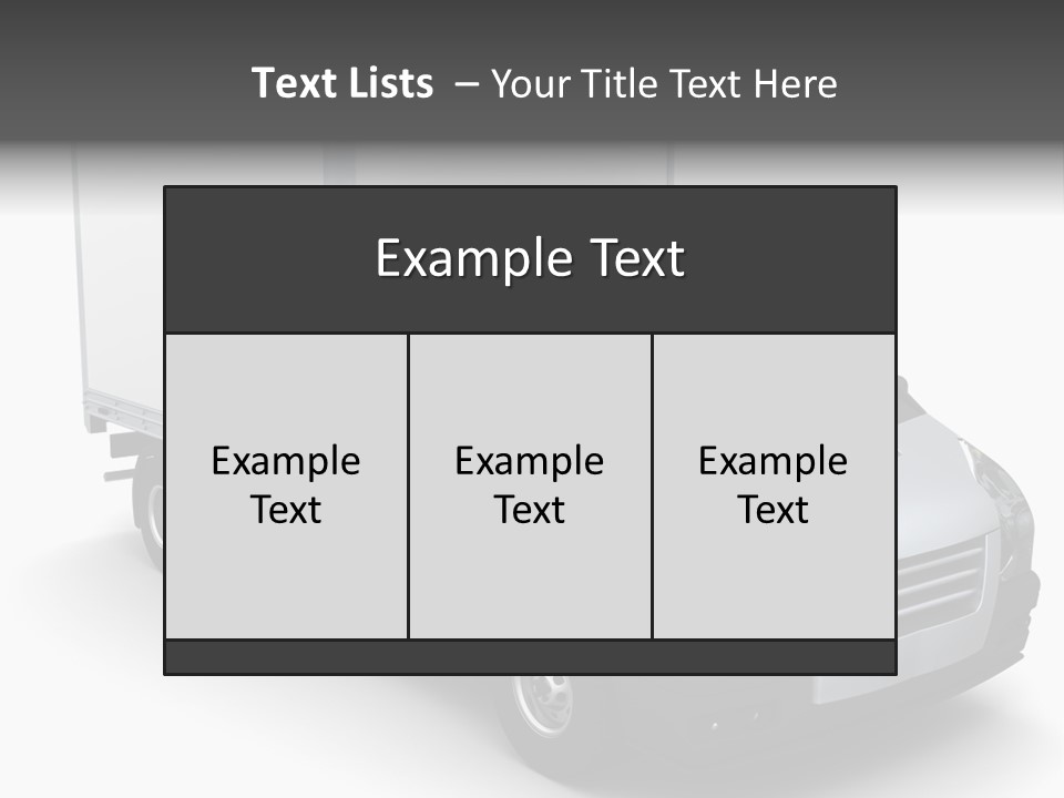 Auto Trailer Render PowerPoint Template