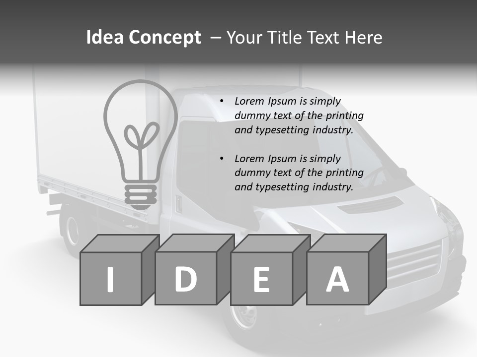 Auto Trailer Render PowerPoint Template