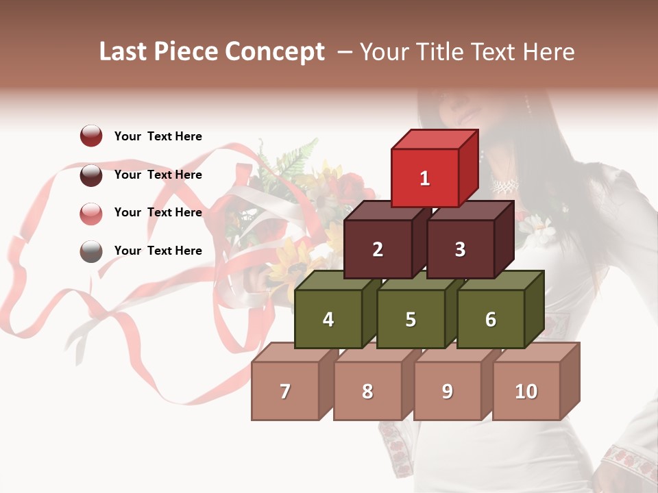 Stitch Isolated Female PowerPoint Template