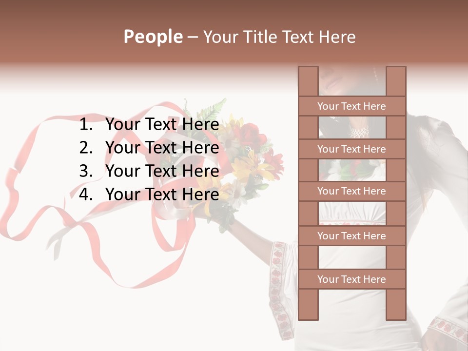 Stitch Isolated Female PowerPoint Template