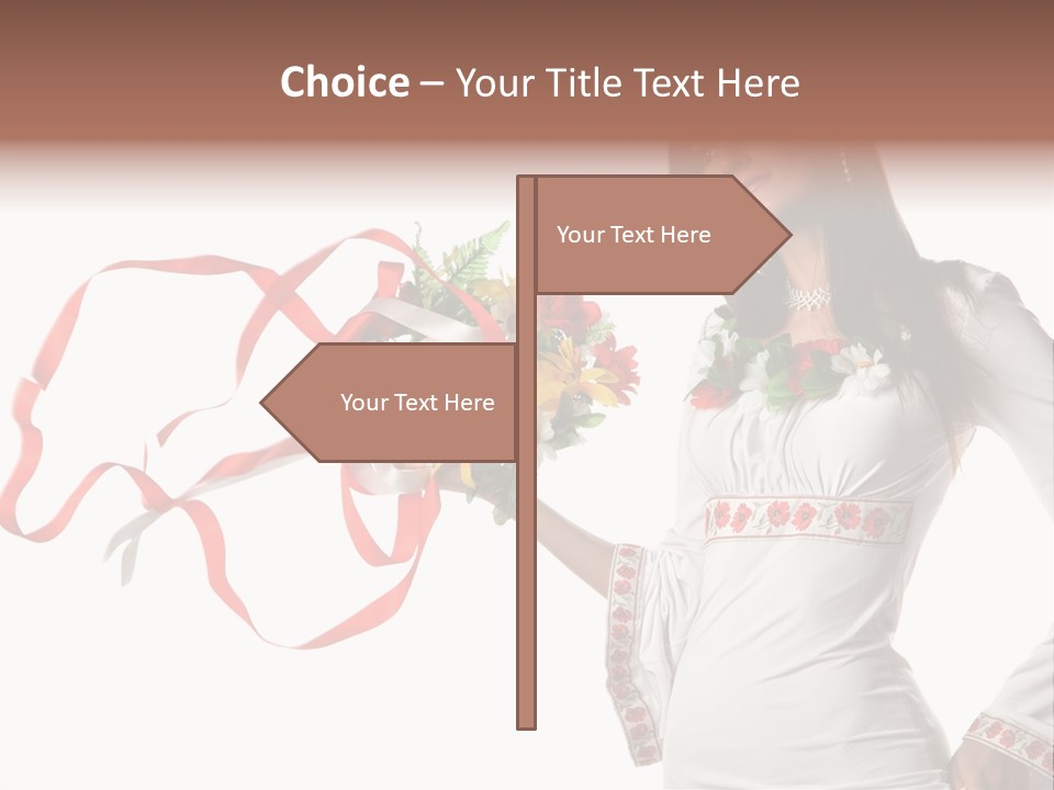 Stitch Isolated Female PowerPoint Template