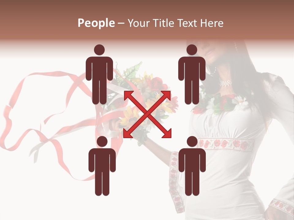 Stitch Isolated Female PowerPoint Template