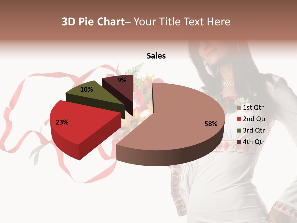 Stitch Isolated Female PowerPoint Template