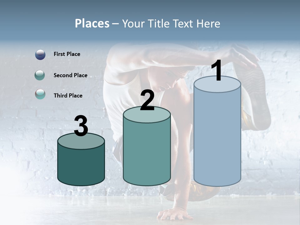 Sport Breakdancing Caucasian PowerPoint Template