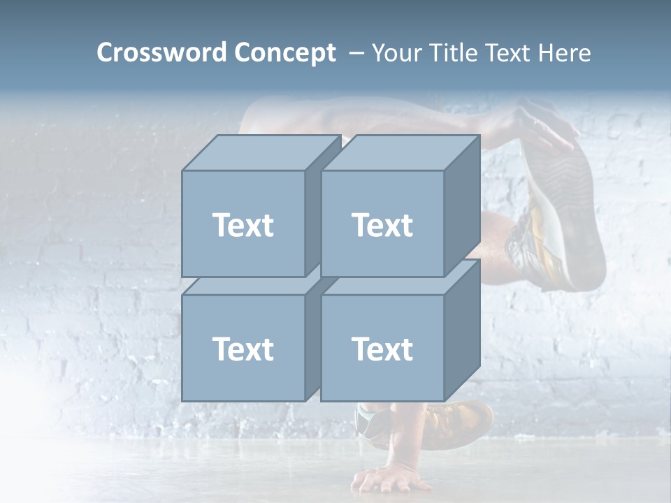 Sport Breakdancing Caucasian PowerPoint Template