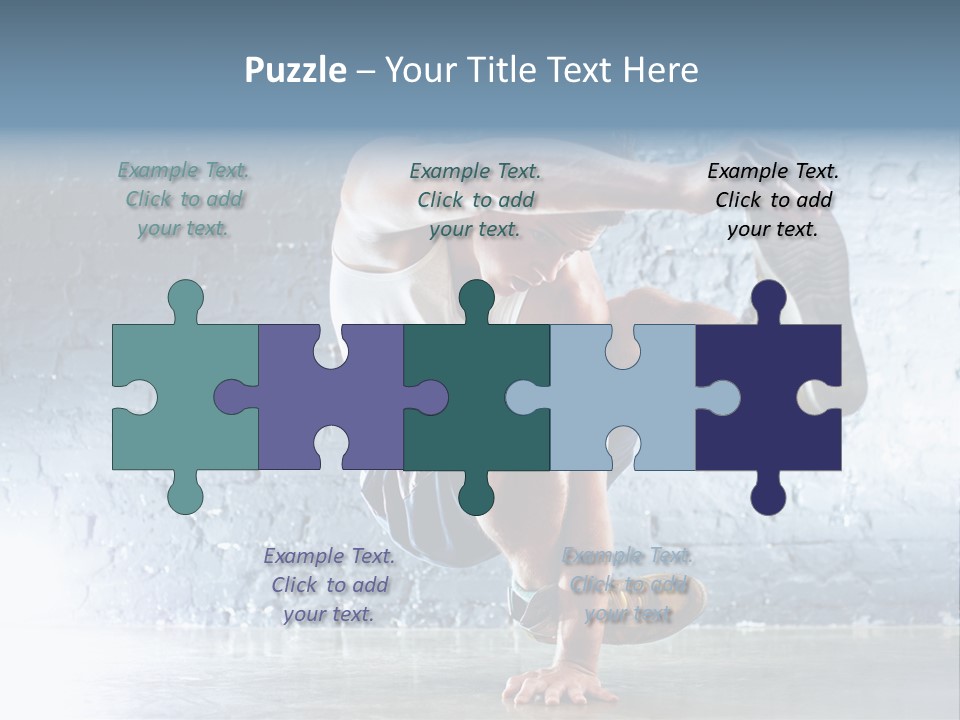 Sport Breakdancing Caucasian PowerPoint Template