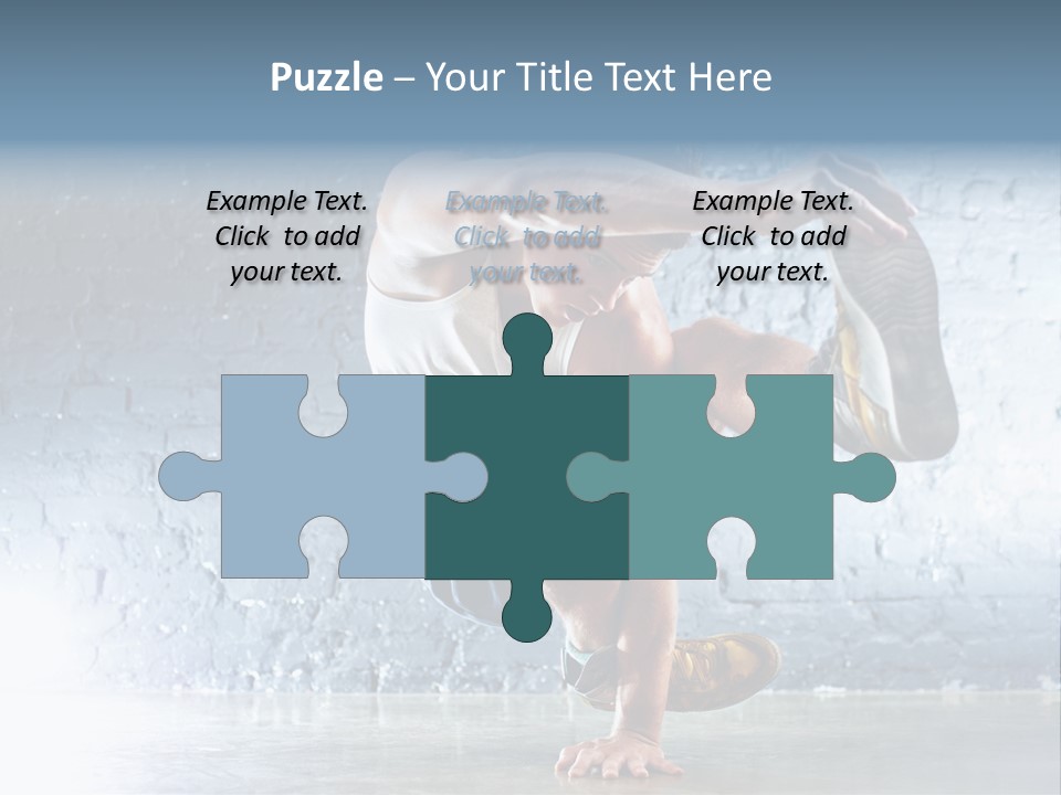 Sport Breakdancing Caucasian PowerPoint Template