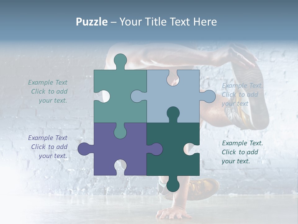 Sport Breakdancing Caucasian PowerPoint Template