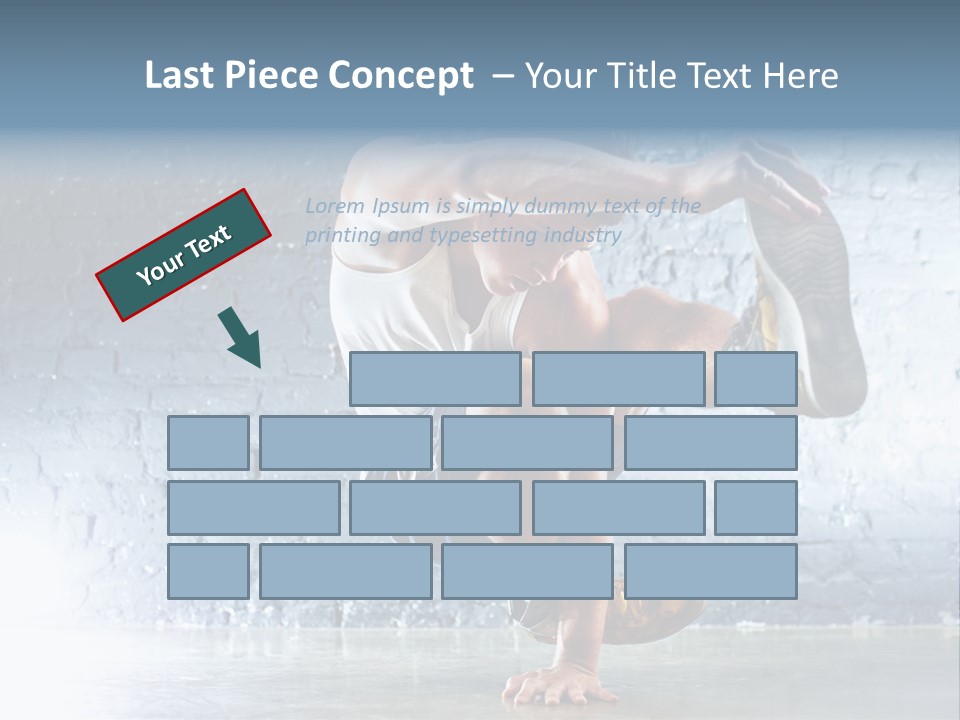 Sport Breakdancing Caucasian PowerPoint Template