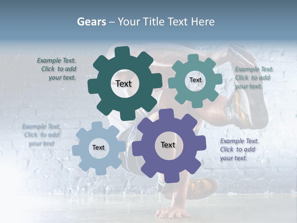 Sport Breakdancing Caucasian PowerPoint Template