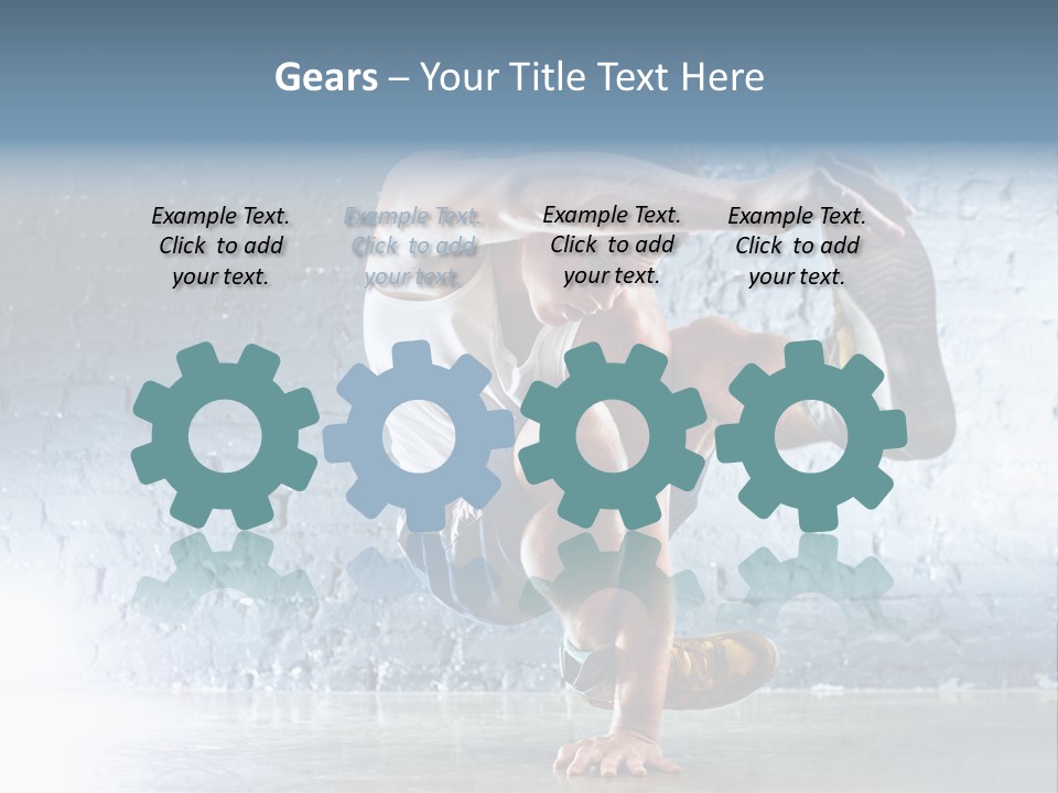 Sport Breakdancing Caucasian PowerPoint Template