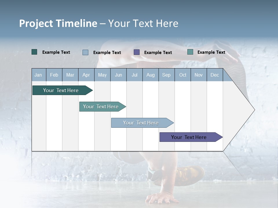 Sport Breakdancing Caucasian PowerPoint Template