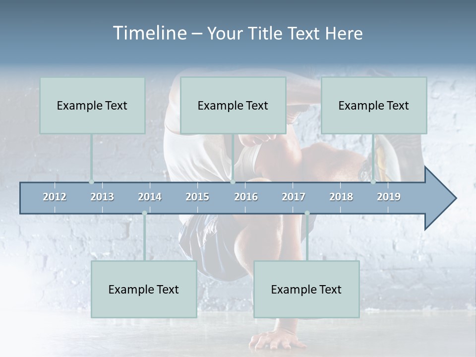 Sport Breakdancing Caucasian PowerPoint Template