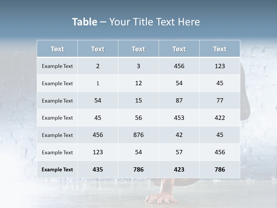 Sport Breakdancing Caucasian PowerPoint Template