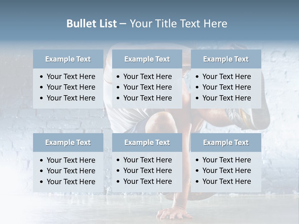 Sport Breakdancing Caucasian PowerPoint Template