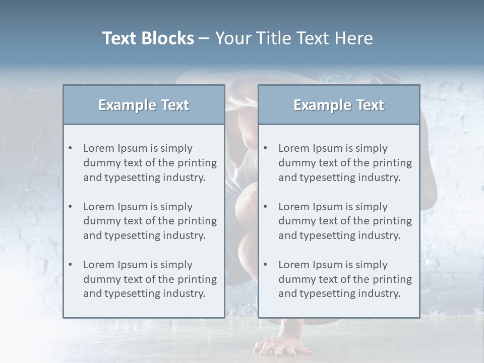 Sport Breakdancing Caucasian PowerPoint Template