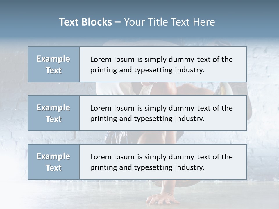 Sport Breakdancing Caucasian PowerPoint Template