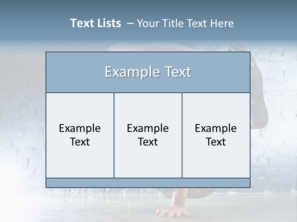 Sport Breakdancing Caucasian PowerPoint Template