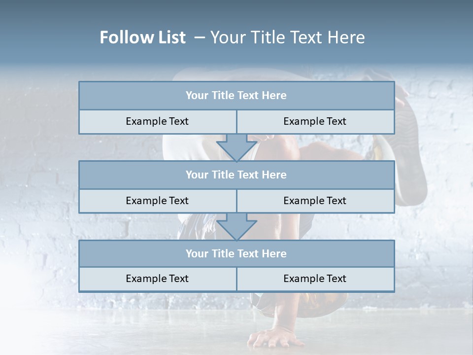 Sport Breakdancing Caucasian PowerPoint Template