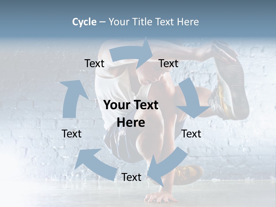 Sport Breakdancing Caucasian PowerPoint Template